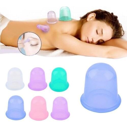 Large Vacuum Silicone Cup Jars Anti Cellulite Cupping Massage Medical Full Body NEW
