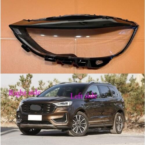 For Ford Edge 2019 2020 Headlight Shell Lamp Shade Transparent Cover Headlight Glass Headlamp Cover