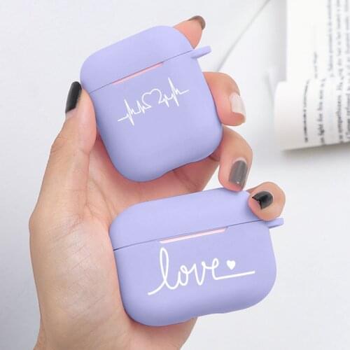 Cute Heart King Queen Headphone Cases For Airpods 2 1 Case Silicone Matte Earphone Cover For Air Pods Pro 3 Coque Shell Luxury