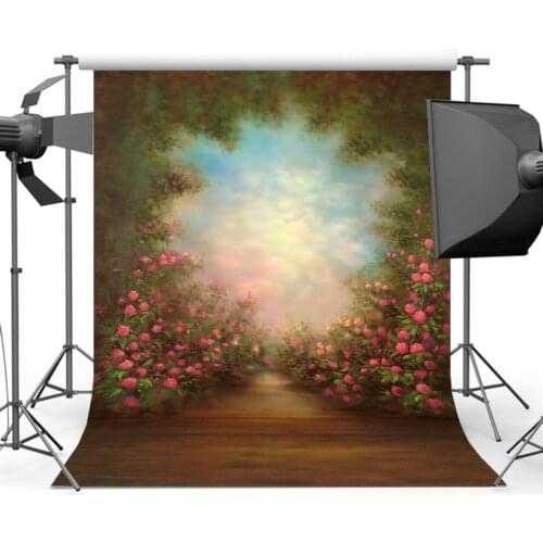 Mehofoto Floral Old Master Photography Backgrounds Green Tree Photo Studio Background for Photographic CM-0554