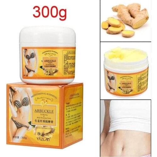 300g Ginger Massage Cream Full Body Slimming Cream Anti-cellulite Body Shaping Gel Moisturizing Weight Loss Leg Body Cream
