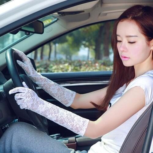 1Pair Fashion UV-Proof Women Summer Sunscreen Gloves Driving Gloves Long Glove Breathable Elegant