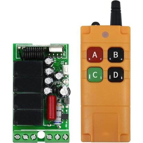1000M AC 220V 4 CH RF Wireless Remote Control switch Receiver transmitter lighting/lamb 315mhz