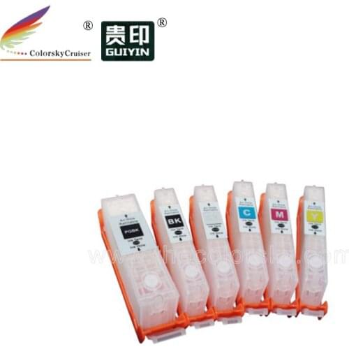 RCC650-6) refillable ink cartridge for Canon MG6360 MG7160 IP8760 PGI-650 CLI-651 PGI650 CLI651 PGI 650 CLI 651