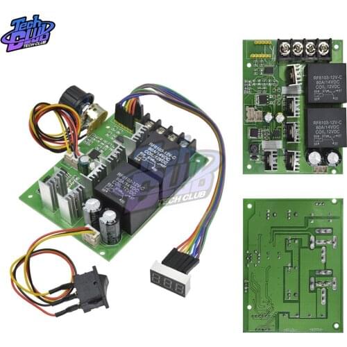 DC10-55V Adjustable 0~100% PWM Speed Controller DC Motor Digital Display Linear speed regulation Module MAX 60A 12V 24V 36V 48V