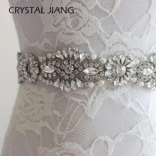 Rhinestones Wedding Belts Handmade 2018