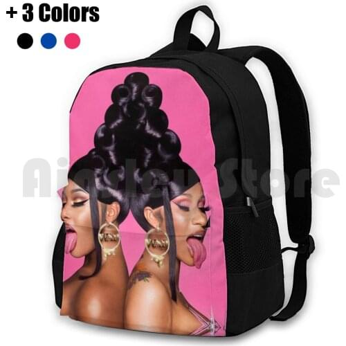 Cardi B Wap Pink Outdoor Hiking Backpack Riding Climbing Sports Bag Cardi B Wap Cardi B Wap Cardi B Cardi Wap Megan Thee
