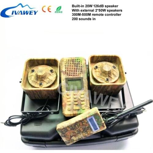 With remote controller 50w Hunting Duck goose crow Calls hunting bird Sound MP3 Player hunting decoy timer on off