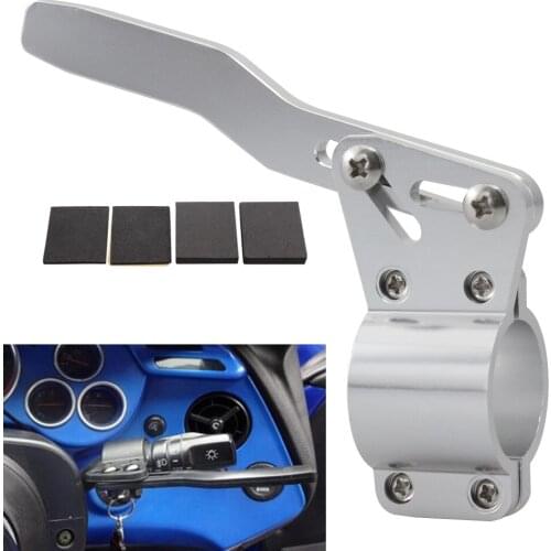 Silver Car Styling Adjustment Steering Wheel Turn Rod Extension Turn Signal Lever Position Up Kit Universal For BMW Audi Suzuki