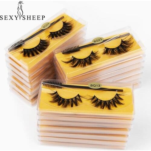 SEXYSHEEP Faux 3D Mink Lashes Natural Long False Eyelashes Volume Fake Lashes Makeup Extension Eyelashes maquiagem