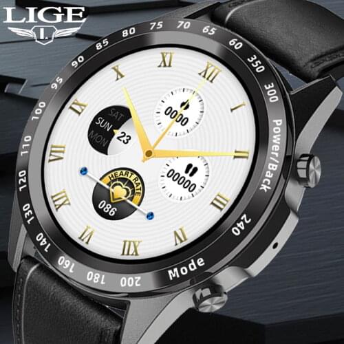 LIGE New Smartwatch Men Heart Rate Blood Pressure Monitoring Watch Sports Fitness Tracker Make Call Fashion Smart Watch For Men