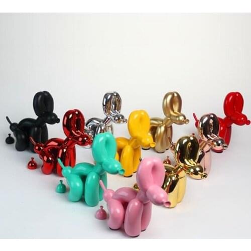 2021 Hot Sale Jeff Koons Balloon Dog Statue Resin Animal Sculpture Home Decoration Balloon Dog Resin Craft Office Decor