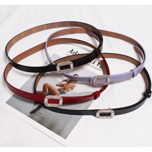 Rhinestone Buckle Waist Belt Women Genuine Cow Leather Waistband 2020 Ladies Autumn Winter Dress Slim Corset Belt Decoration