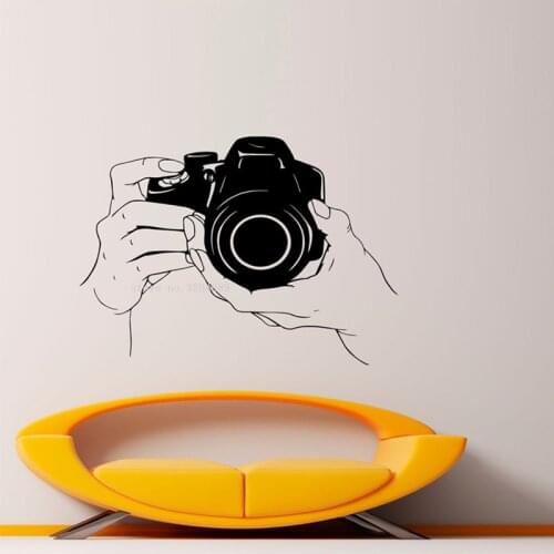 Foto Kamera Wand aufkleber Fotografie Studio Vinyl Aufkleber Innen Art Design Schlafzimmer Fenster sofa hintergrund