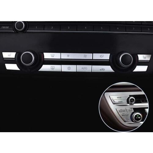 Replacement for BMW X5 X6 5 series 7 series F10 F18 Car Auto Air Conditional Button Key Caps A/C Heater Switch Kit Cap Cover