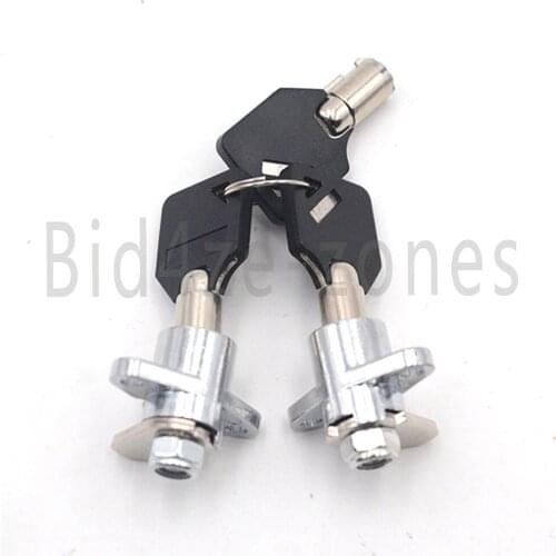 Red/Black Hard Motorcycle Saddlebag Locks & Key Set For Harley Touring Models Saddle Bags Electra Street Glide Road King 93-13