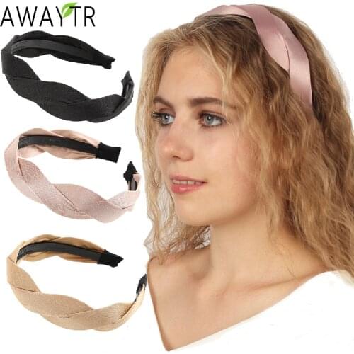 AWAYTR Girls Vintage Cross Headband Snake Pattern S Head Band Cloth Hairband Princess Crown Women Hair Hoop Hair Accessories