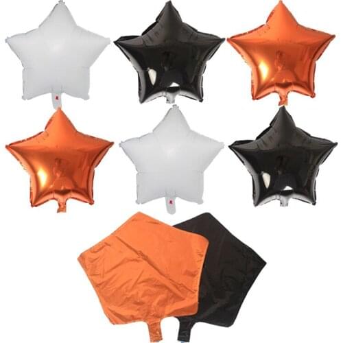 10pcs Halloween Star Heart Balloons Globos Foil Balloons Hallowmas Decorations Party Classic Toys Halloween Event Party Supplies