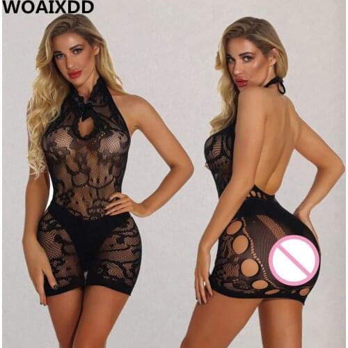12 Styles Bodysuit sexy lingerie erotic women Openwork adult Fishnet sexy uniforms elastic lingerie plus size Porn Body stocking