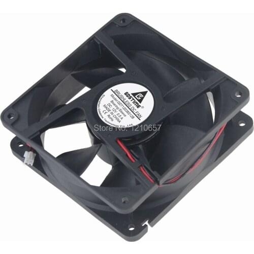 2 Pieces lot Gdstime DC 12V 2Pin 5 inch 120mm x 38mm 12cm PC Computer Case Exhaust Cooling Fan