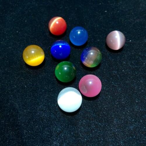 Cat Eye Spheres Qaurtz Feng Shui Chakra Healing Reiki Quartz Stone Hand Play Home Decoration Stone Handicraft Decoration Carving