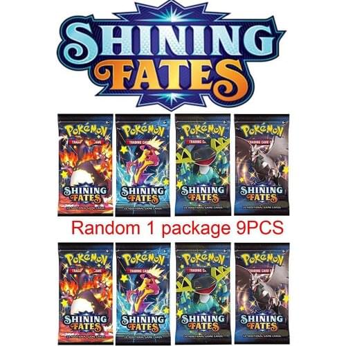 9 Uds Pokemon Kaarten Gx equipo Vmax Ex Mega Pokemons Kaarten Speelgoed Energie brillante juego batalla carta comercial