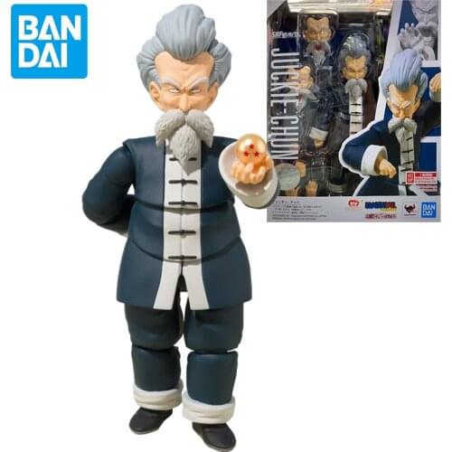 Bandai SHF Dragon Ball 13cm Jackie Chun Kame Sennin Anime Model Action Figure Adult Doll Decoration Toy Childrens Birthday Gift