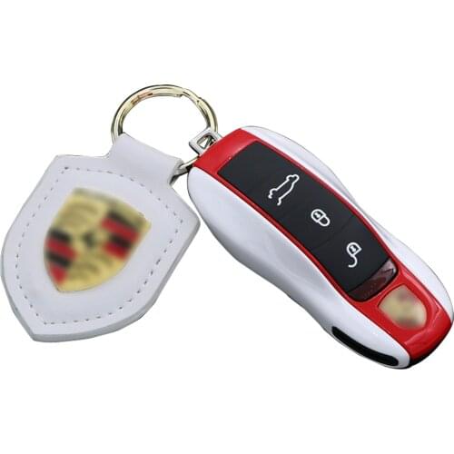 Kwaks Car key Cover for 2020 New Porsche Macan Modified 718 Cayenne Palamera 911 With Key Sleeve And Buckle Shells
