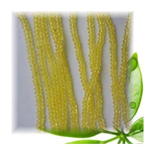 CItrine 3mm 4mm New Fashion DIY Beads Top Quality Crystal Rondelle Beads Bronze Wholsale