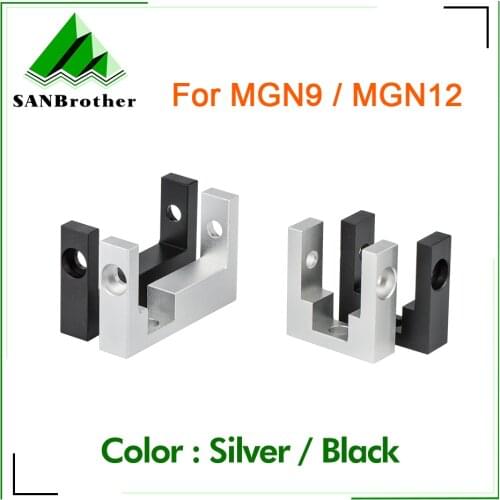 3D printer parts 2020 profile fixed block , MGN12 linear guide fixed block , slver high quality