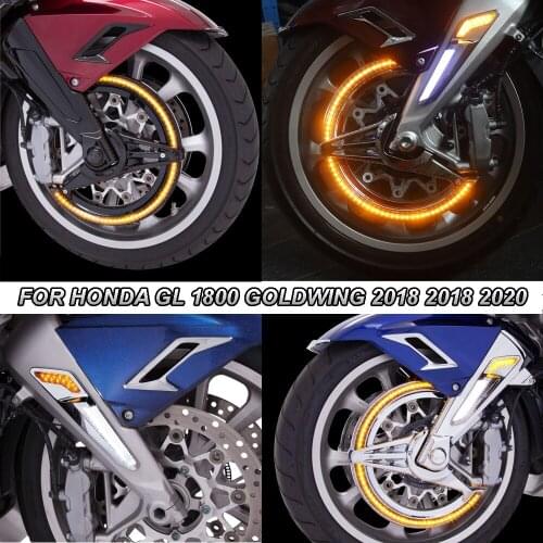 For Honda Goldwing GL 1800 F6B New GL1800 Motorcycle LED Fork Mounted NAV Lights and Rotor Covers 2018 2018 2020
