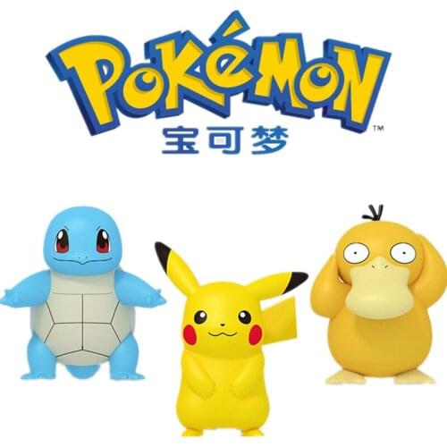 Pokemon Action Figures Pikachu Squirtle Charmander Jigglypuff Model Toys Decorated Dolls Kids Festival Gift