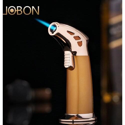Jobon Brand Smoking Accessories Manufactury Metal Luxury Gas Butane Torch Lighter