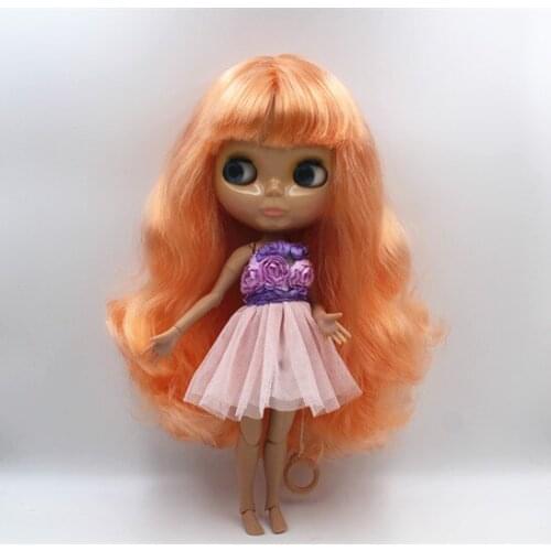 Blygirl Nude Dolls Blyth dolls Bose Mixed Buns Hair Multi-joint Body 19 Joints Wheat Skin Color Can Replace Body Bone Dolls