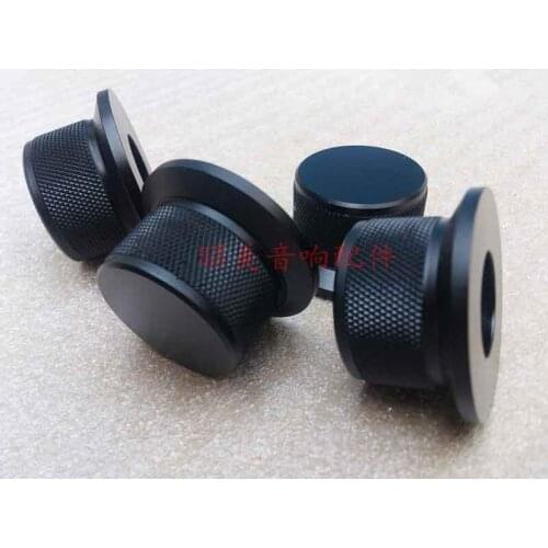 KYYSLB Diameter 38 Shank Diameter 30 High 25MM All Aluminum Alloy Amplifier Chassis Solid Volume Knob Audio Potentiometer Knob
