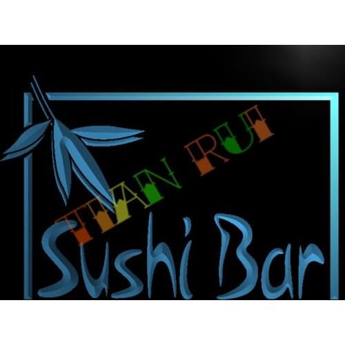 LB189- OPEN Sushi Bar Cafe Restaurant LED Neon Light Sign home decor crafts