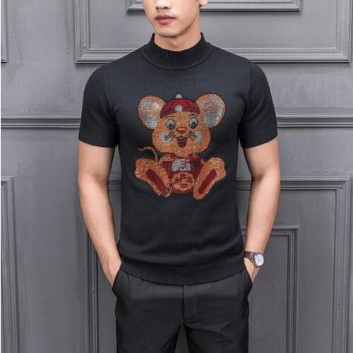 Best quality 2021 men Luxury New Winter Hot drill Casual Sweaters pullover Asian Plug Size High quality drop shipping