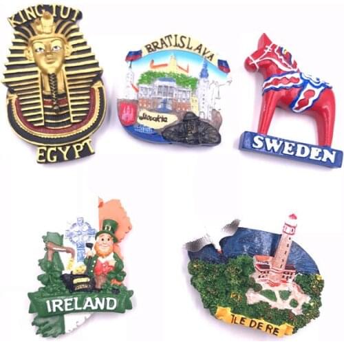 Egyptian Pharaoh Slovakia Ireland Sweden France magnetic fridge magnet home decoration cute magnets for fridge kawaii magnets