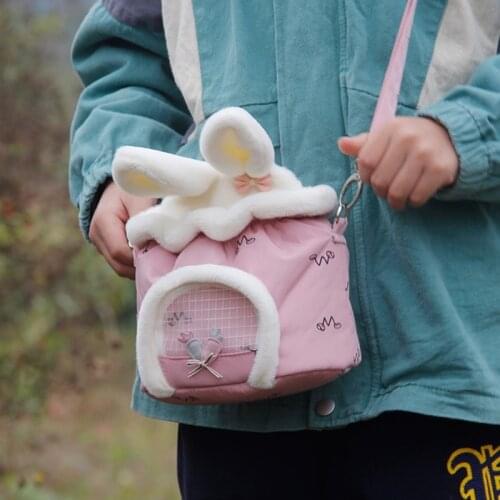 Hamster Small Pet Carrier Bag Portable Travel Handbag for Hedgehog Guinea Pigs PXPC