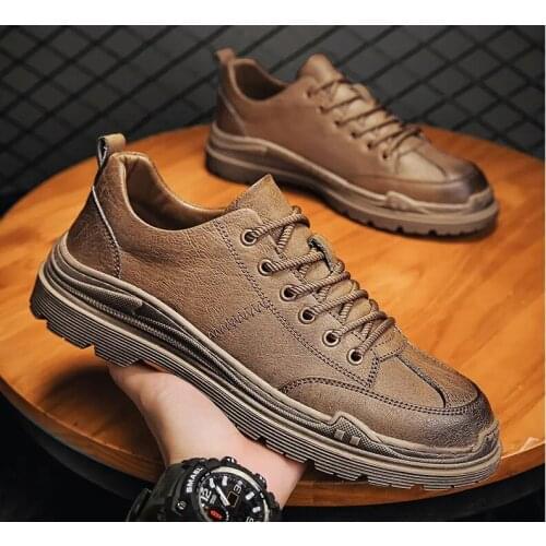 New Arrival men dress shoes Men Leather Casual Shoes genuine leather men shoes brand shoes men brogue shoes vintage style