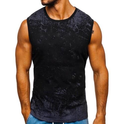 Mens Brand Body Slimming Compression Sleeveless Tight vest Print Fitness Moisture Wicking Workout Muscle Movement Tanks Top