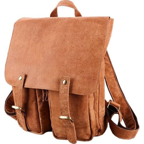 JOYIR Genuine Leather Laptop Backpack Men Leisure Bagpack for Man Business Travel Bags Teenage Schoolbag Male Handbags Rucksack