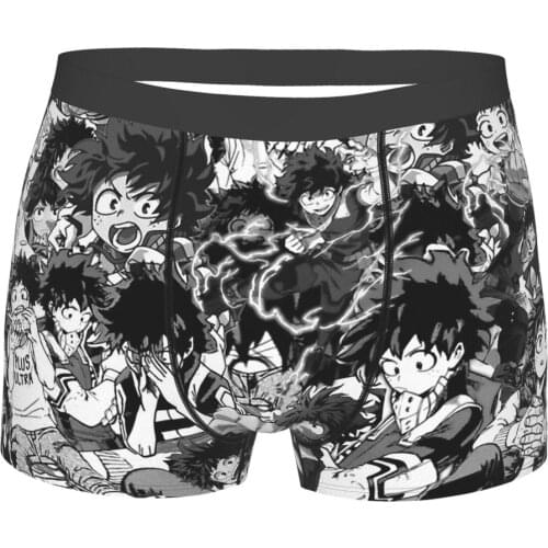 My Hero Academia Deku One for All Deku - Midoriya Izuku Underpants Breathbale Panties Male Underwear Ventilate