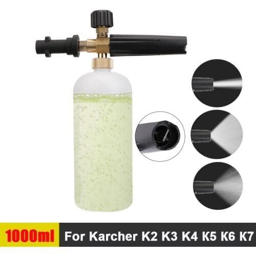 1L Bottle Car Foam Washer Nozzle For Karcher K2 K3 K4 K5 K6 K7 Adapter High Pressure Gun Snow Sprayer 4x4 Motorcycle Accessories