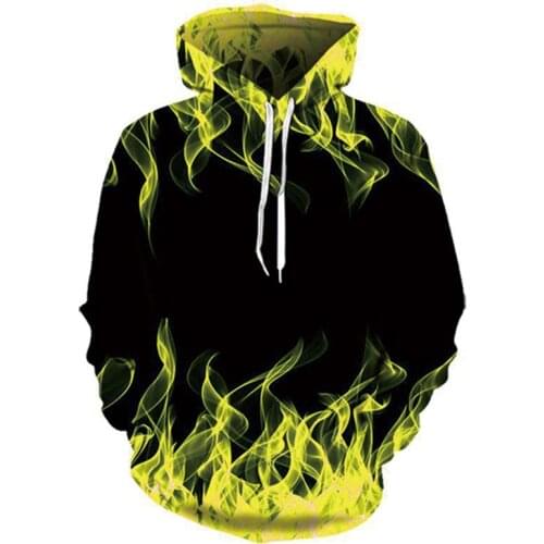 2021 Autumn Winter New Colorful Flame Hooded 3D Sweatshirt Men/Women Hooded Coat Male Hot Clothing Funny Shirts Casual Hoodies