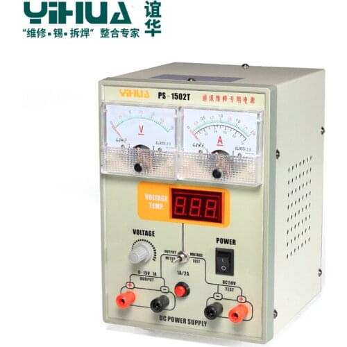 Yihua YIHUA1502T mobile phone repair power supply adjustable regulated power supply full power 15V 2A repair power supply