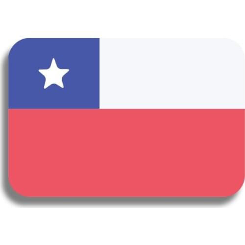 RSHCZY Acrylic Chile Flag Brooch Pride Flag Pin Badge Patriotic Ornaments Coat Bag Hat Shirt Accessories Scarf Buckle