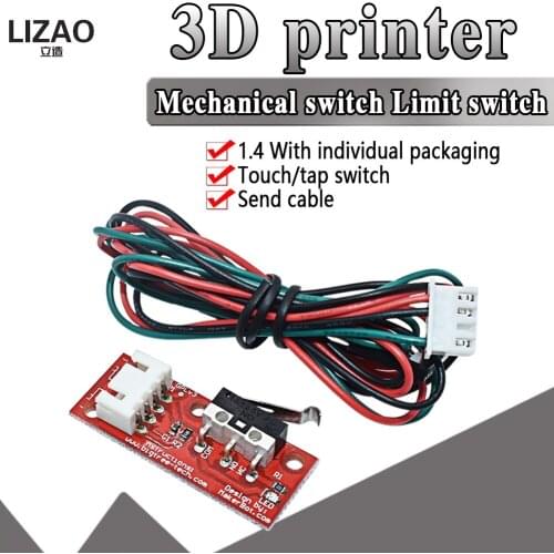 Endstop Switch for Arduino End stop Limit Switch+ Cable High Quality Mechanical Endstop for 3D Printer RAMPS 1.4