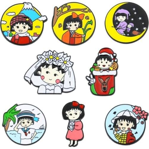 Cute Anime Badges For Backpack Womens Brooch Anime Avatar Lapel Pins Accessories Brooches For Women Pins Badges On Backpack