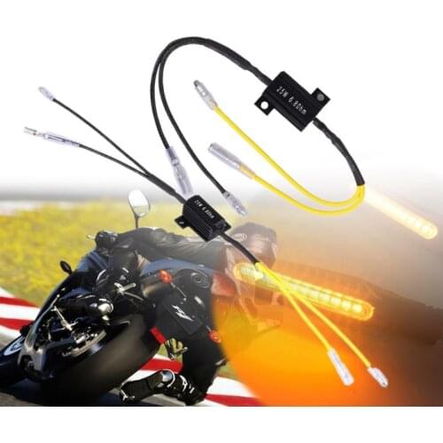 1Pair Moto Resistance Power Resistor Load Decoding Resistor for LED Turn Signal Flash Light Repair Parts 25W 6.8Ohm